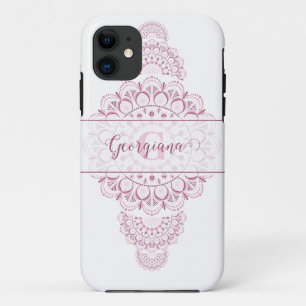Case-Mate iPhone Case Monogramme Pink Confetti dentelle ornementale Mand
