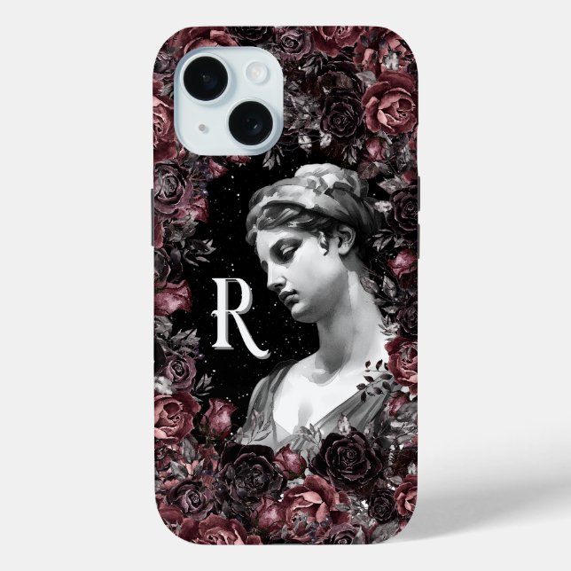 COQUES Case-Mate iPhone MONOGRAMME R GRECQUE ROMAIN CÉLESTIEL GODDESS ART (Verso)