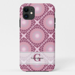 Case-Mate iPhone Case Monogramme Radiant Dusky Rose Dot Mandala Carrelé