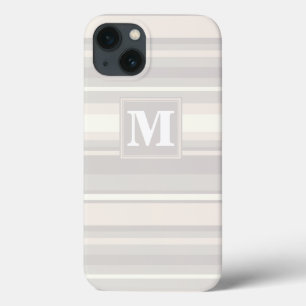 Case-Mate iPhone Case Monogramme rayures beige Coque-coque iphone Mate