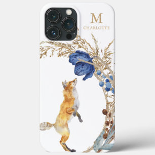 Case-Mate iPhone Case Monogramme Renard de la Forêt Mignonne Aquarelle F