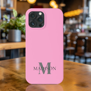 Case-Mate iPhone Case Monogramme rose minimaliste