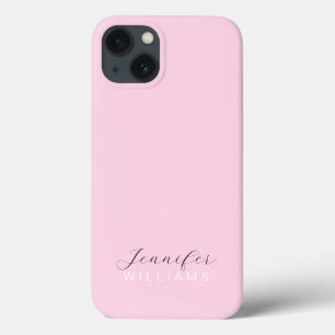Case-Mate iPhone Case Monogramme rose pâle Pastel Minimaliste Feminine
