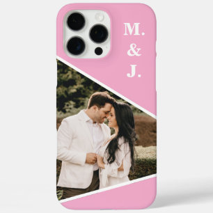 Coques iPhone 16 Pro Max Monogramme rose photo
