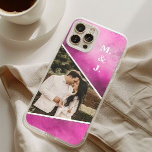 Coques iPhone 16 Pro Max Monogramme rose photo