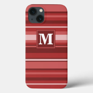 Case-Mate iPhone Case Monogramme rouge rayures Coque-coque iphone Mate