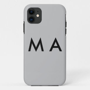 Case-Mate iPhone Case Monogramme simple ajoutez votre nom lettre homme m