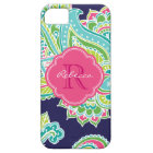 Monogramme sur mesure de la marine Bohemian Paisle