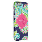 Monogramme sur mesure de la marine Bohemian Paisle