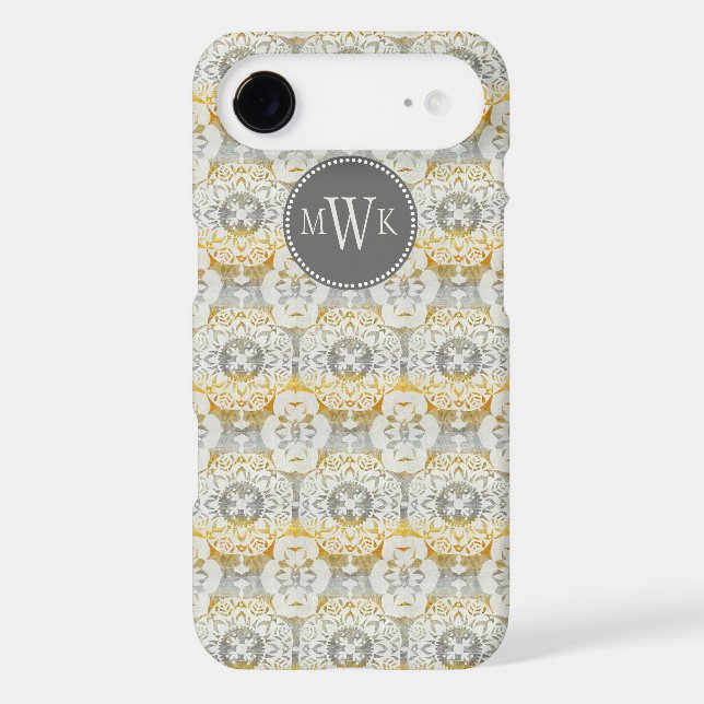 Coques Case-Mate iPhone Monogramme | Tapestry Rosette II (Verso)