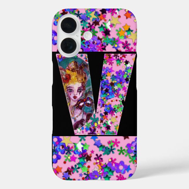 COQUES Case-Mate iPhone MONOGRAMME VÉNÉTIEN VALENTINE V LETTRE (Verso)