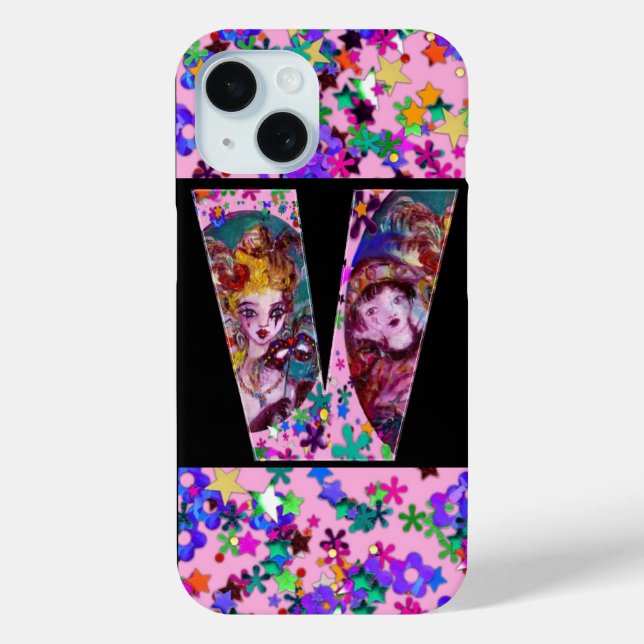 COQUES Case-Mate iPhone MONOGRAMME VÉNÉTIEN VALENTINE V LETTRE (Verso)