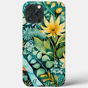 Case-Mate iPhone Case Monogramme Vert et Jaune Vert Floral
