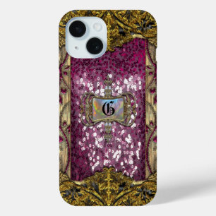 Coque Pour iPhone 15 Monogramme victorien Gleemshore Grace