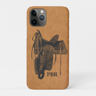 Case-Mate iPhone Case Monogramme vintage de selle de cheval de l'Ouest 