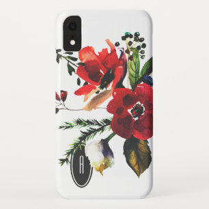 Case-Mate iPhone Case Monogramme vintage floral élégant d'aquarelle