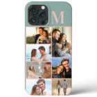 Monogrammed 7 Photo Collage sur Green