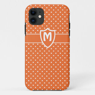 Case-Mate iPhone Case Monogrammed iPhone 5 Coque, Pois orange