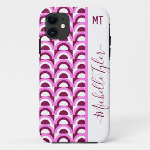 Case-Mate iPhone Case monogrammed Pink motif psychédélique du milieu du