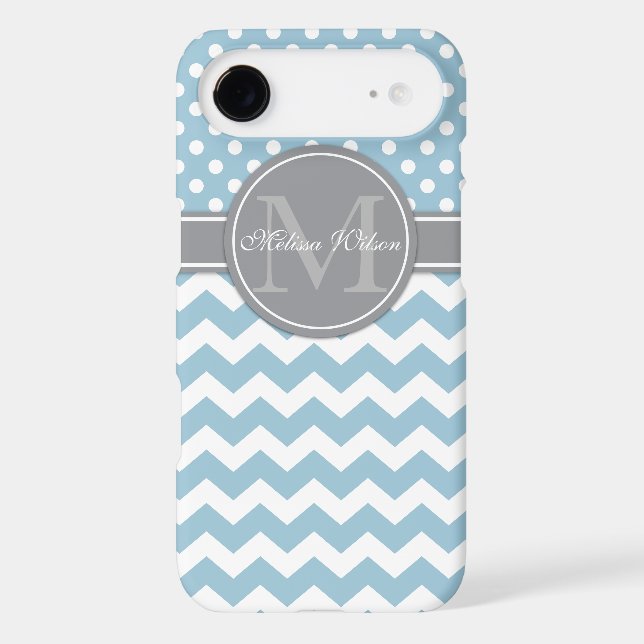 Coques Case-Mate iPhone Monogrammes modernes Chevron Zigzag (Verso)