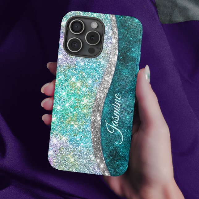 Coques Case-Mate iPhone Monographie de parties scintillant irisé (Créateur téléchargé)