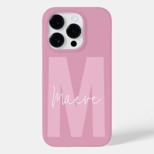 Coque Pour iPhone 14 Pro Monographie de typographie minimaliste moderne mon