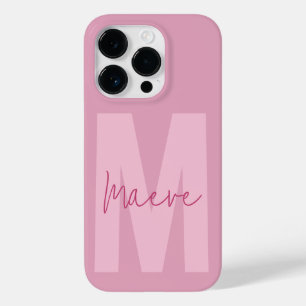 Coque Pour iPhone 14 Pro Monographie de typographie minimaliste moderne mon