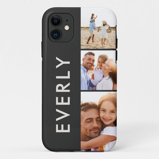 Coques Case-Mate iPhone Monographie initiale de la crème de collage photo  (Dos)