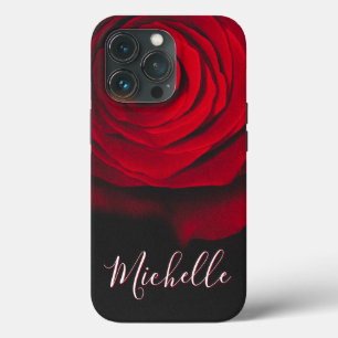 Case-Mate iPhone Case Monographie personnalisée rouge rose vintage photo