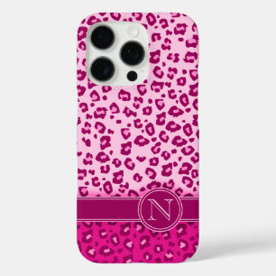 Coques iPhone 16 Pro Monographie poster de animal léopard rose