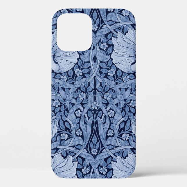 Coques Case-Mate iPhone Monotone bleu Pimpernel, William Morris (Verso)