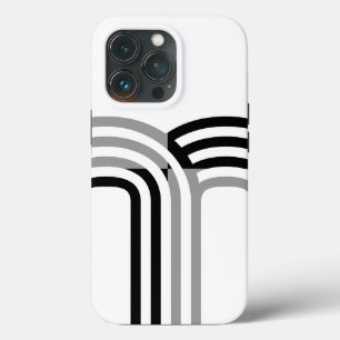 Case-Mate iPhone Case Monotone noir blanc moderne Motif initial