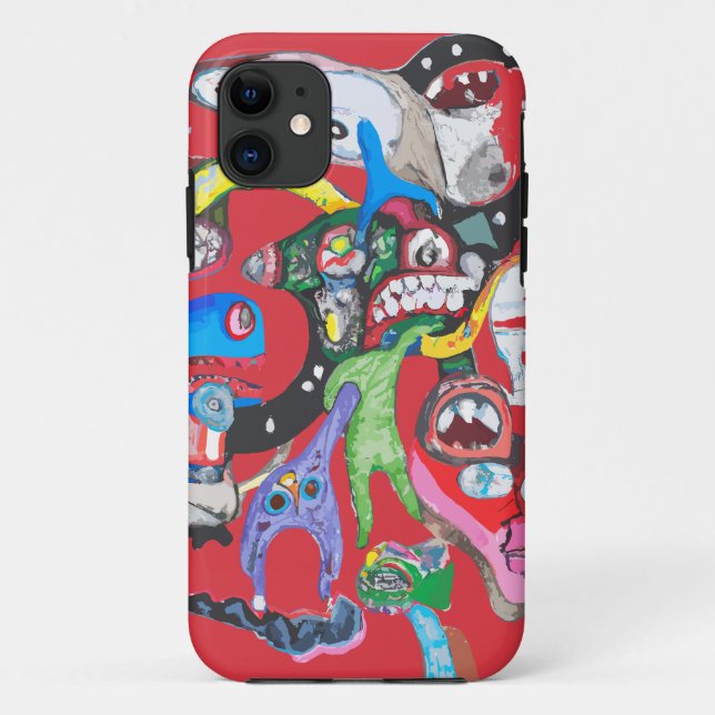 Coques Case-Mate iPhone Monster collage (Dos)