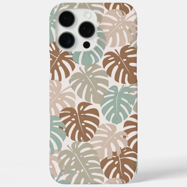 Coques Case-Mate iPhone Monstera moderne hawaï boho (Verso)