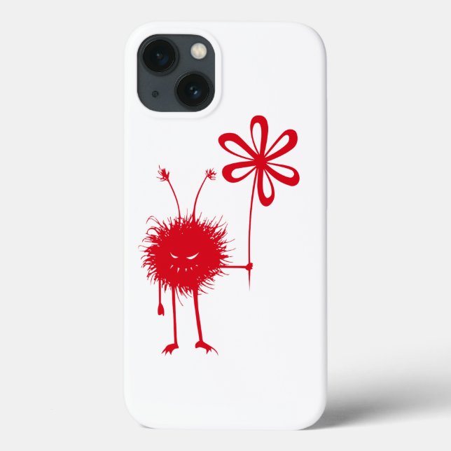 Coques Case-Mate iPhone Monstre malin en rouge - Evil Flower Bug (Verso)