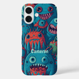 Coque Pour iPhone 16 Monstres mignons heureux souriants