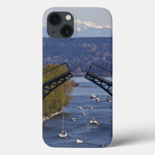 iPhone 13 Coque Montagnes de pont et de cascade de Montlake
