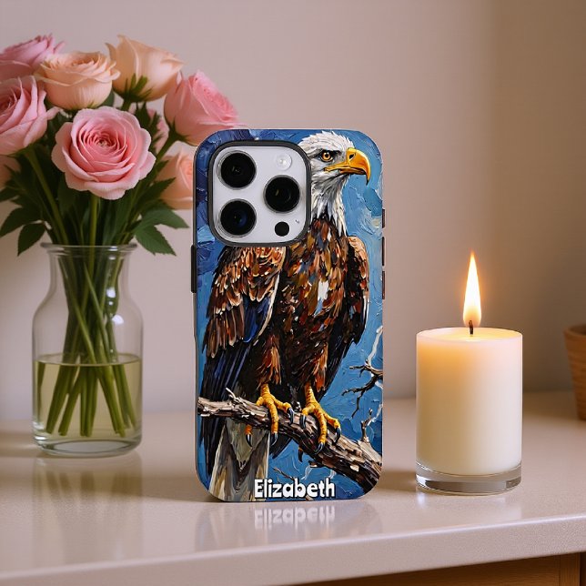 Coques Case-Mate iPhone Montre de tempête : Aigle sur Barren Branch (Créateur téléchargé)