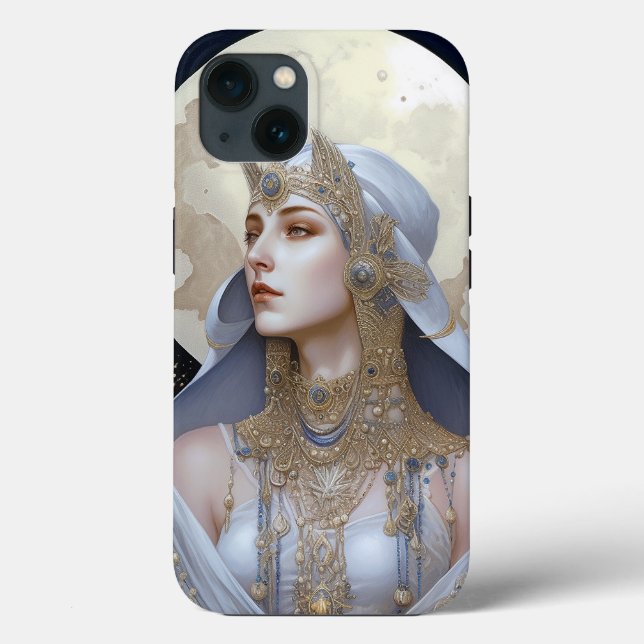 Coques Case-Mate iPhone Moon Goddess Queen Imaginaire Art (Verso)