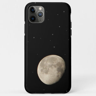 Coques Pour iPhone Moon Photo Starry Black Night Sky Space