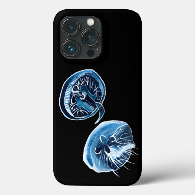 Coques Case-Mate iPhone MoonJellyfish aquarelle art (Verso)