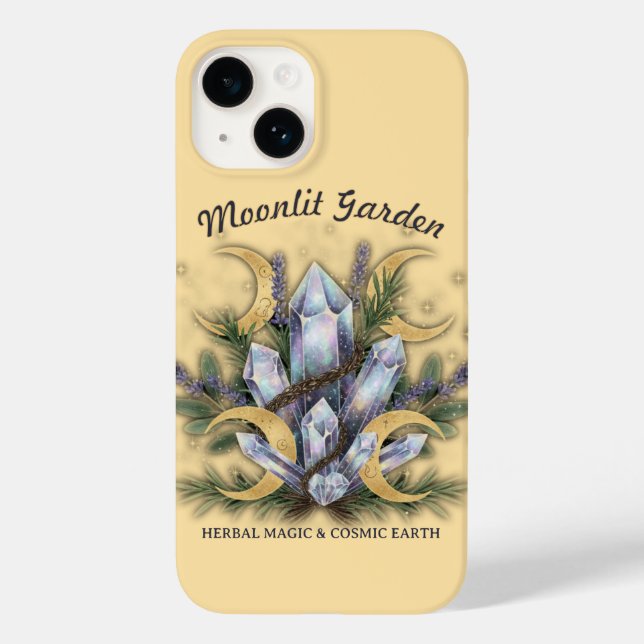 Coques Case-Mate iPhone Moonlit Garden Crystal Bouquet • Herbal Magic (Verso)