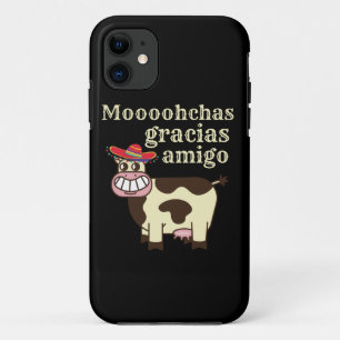 Case-Mate iPhone Case MOOOHCHAS GRACIAS AMIGO drôle cinco de mayo vache