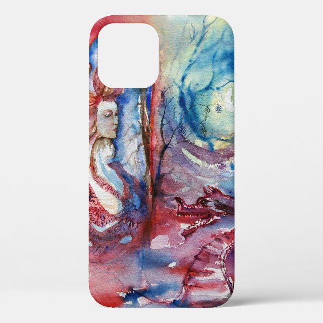 Coques Case-Mate iPhone MORGANA / Magie et mystère, Imaginaire bleu rose (Verso)