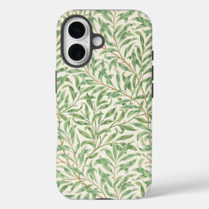 Coque Pour iPhone 16 Morris - Saule d'antiquité feuilles & Branches Mot