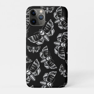Case-Mate iPhone Case Morts noires et grises Housse de tête Moth Gothiqu