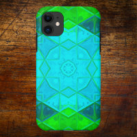 Mosaic Carré Kaleidoscope Vert et Bleu