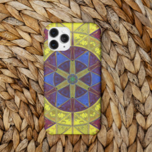 Case-Mate iPhone Case Mosaic Kaleidoscope Fleur Jaune Bleu et Orange