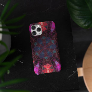 Case-Mate iPhone Case Mosaic Kaleidoscope Fleur violet et rose