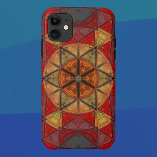 Case-Mate iPhone Case Mosaic Mandala Fleur Rouge Bleu et Jaune